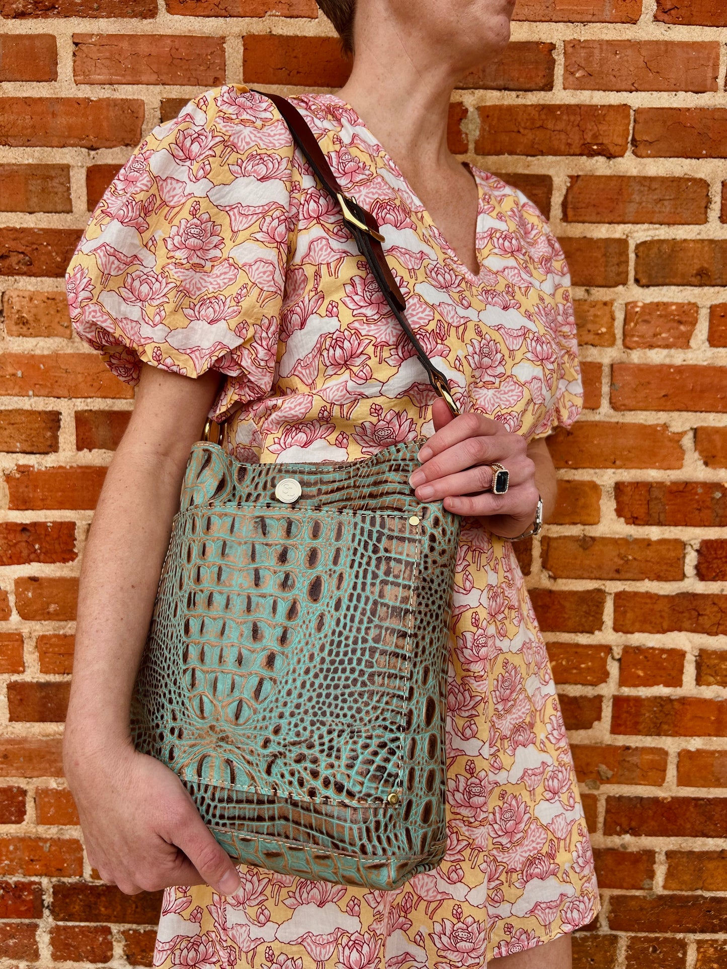 The Single Strap Small Square Tote