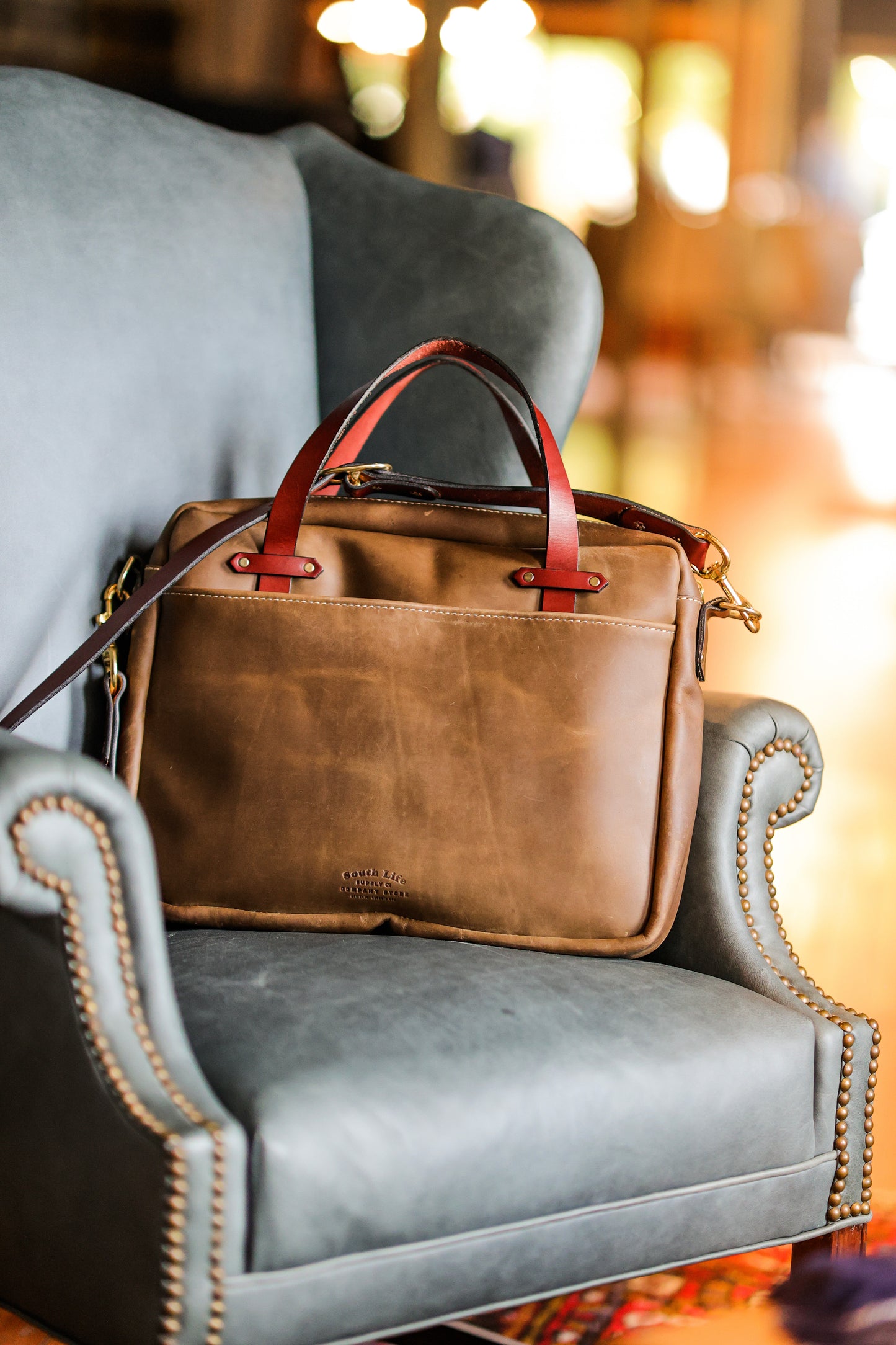 The Oak Zippered Briefcase