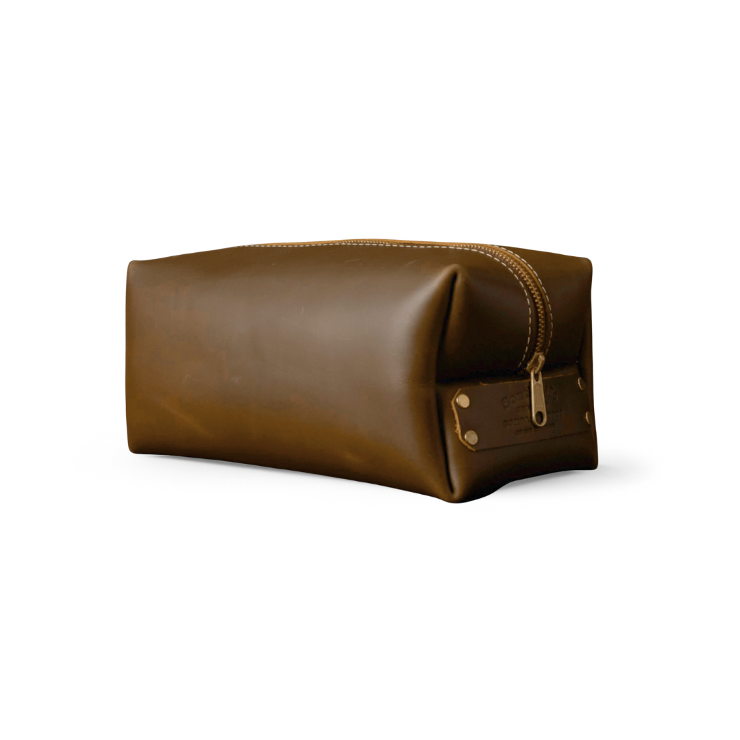bulk luxury cosmetic toiletry travel bag Handmade Leather Toiletry Bag Navy