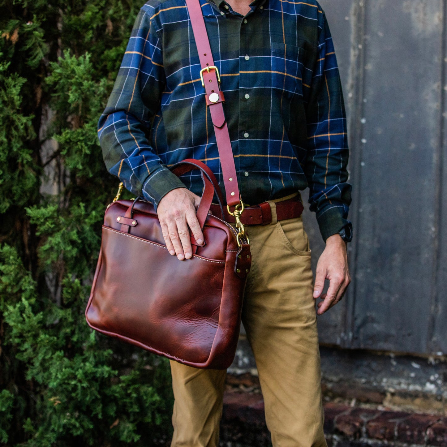 The Oak Zippered Briefcase