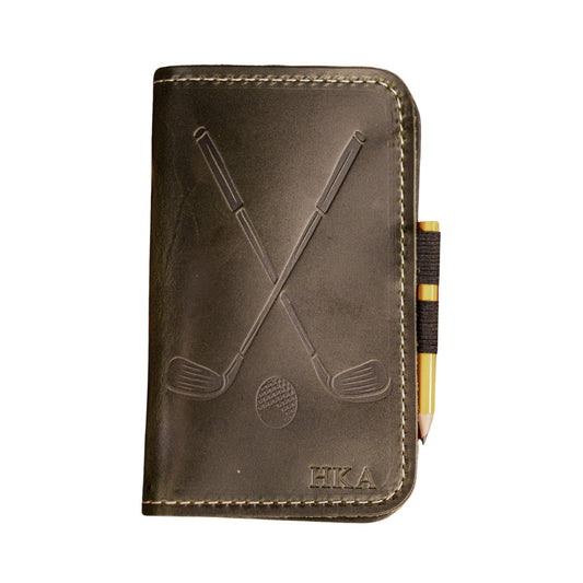 Leather Golf Scorecard Holder