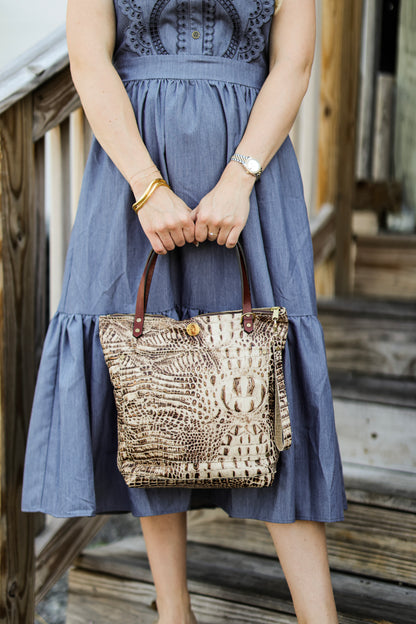 The Zippered Small Square Tote