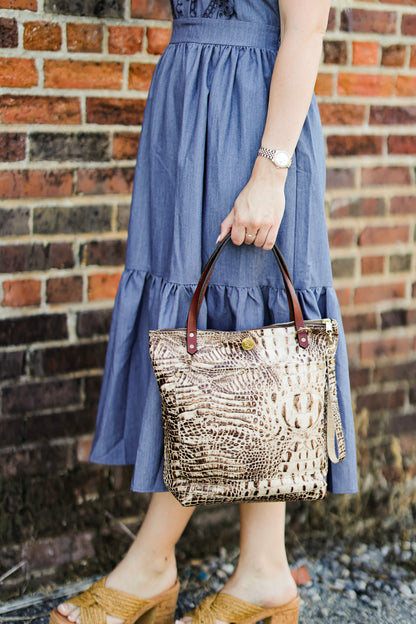 The Zippered Small Square Tote