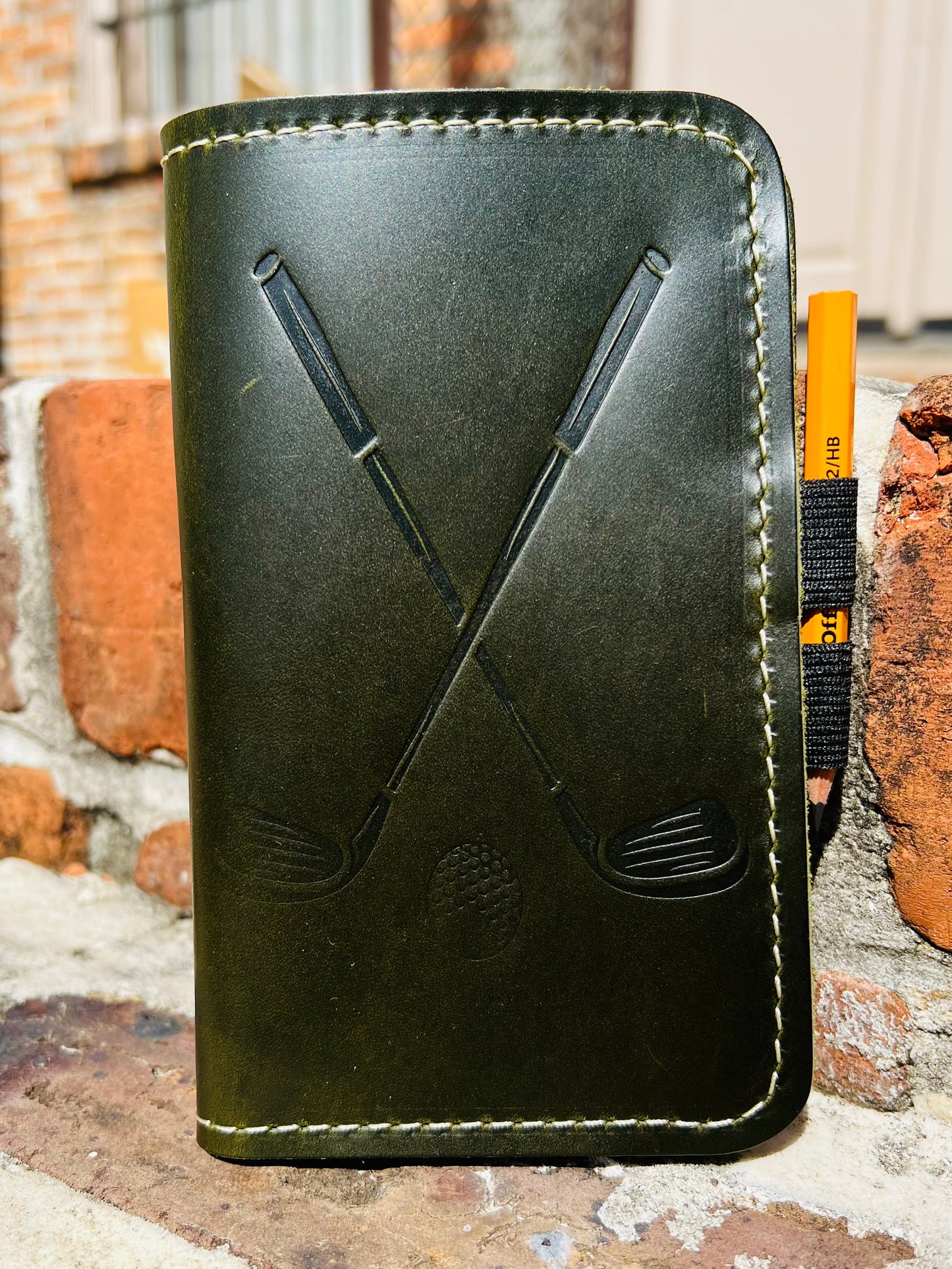 Leather Golf Scorecard Holder