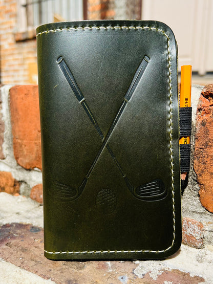 Leather Golf Scorecard Holder