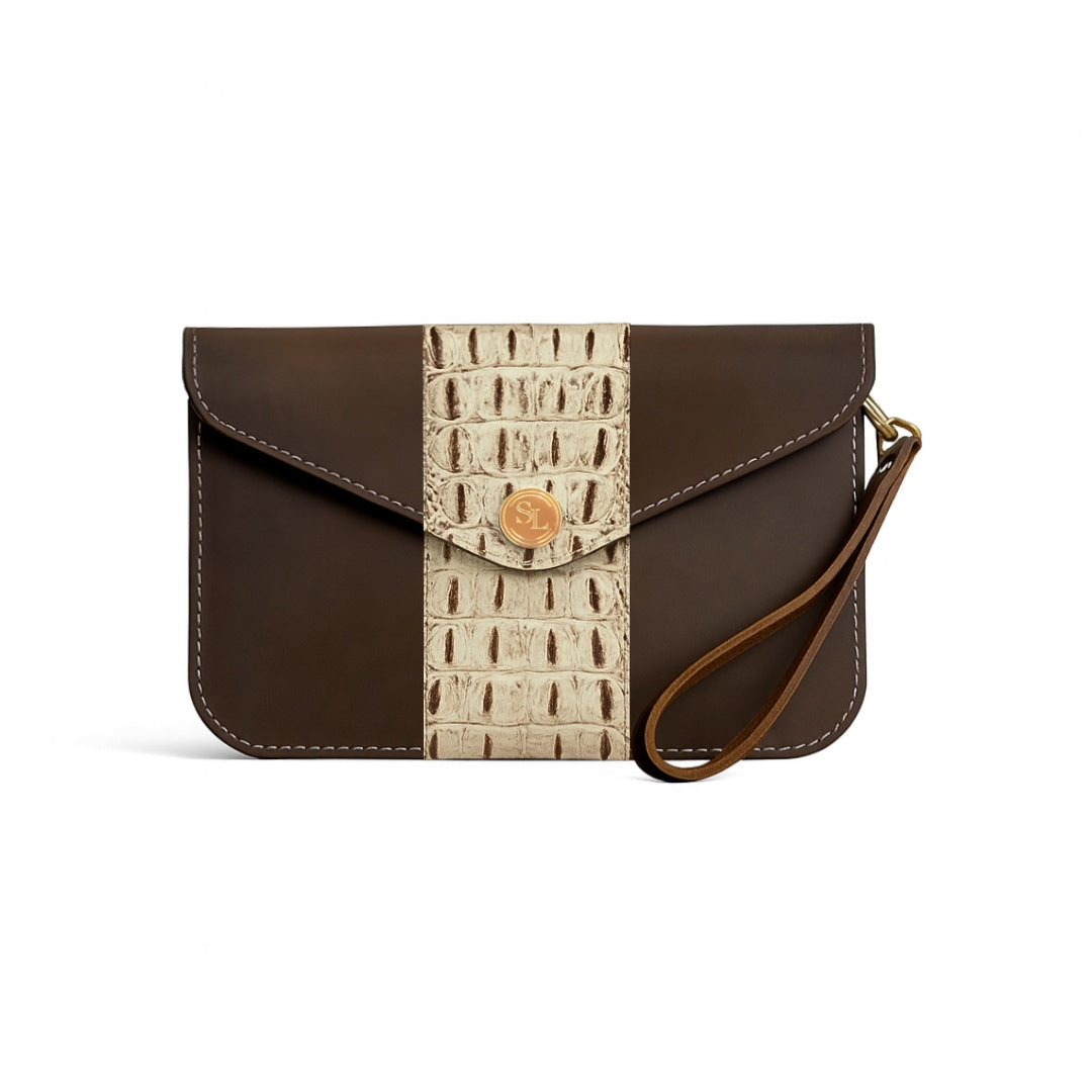 Paxton Large Envelope Clutch with Accent