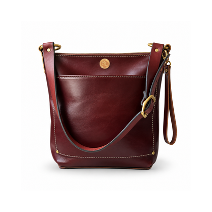 Single Strap Zippered Small Square Tote