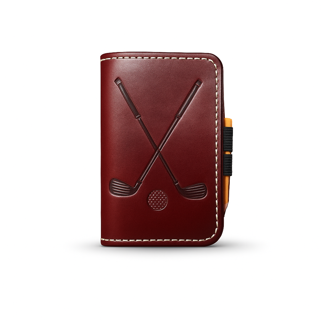 Leather Golf Scorecard Holder