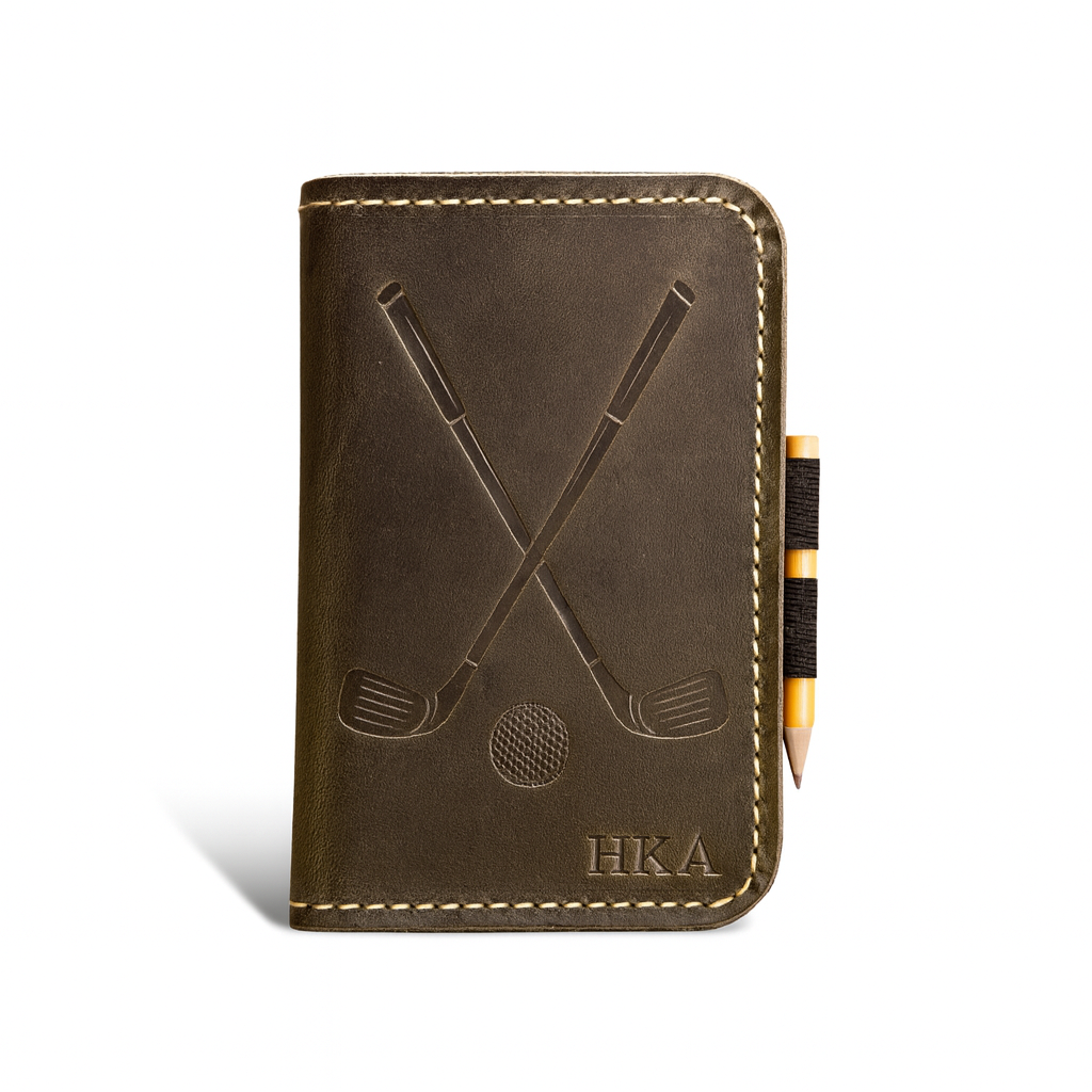 Leather Golf Scorecard Holder