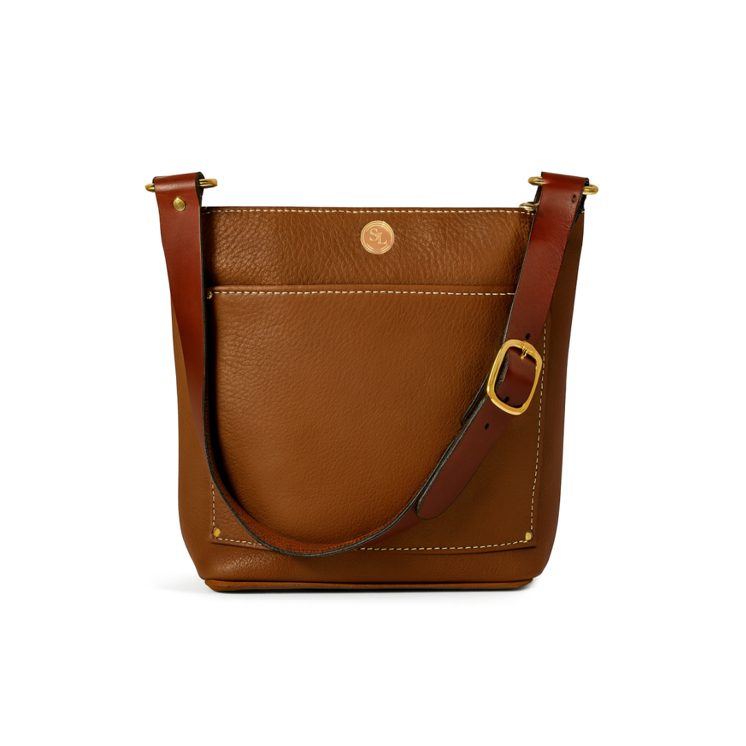 Single Strap Zippered Small Square Tote