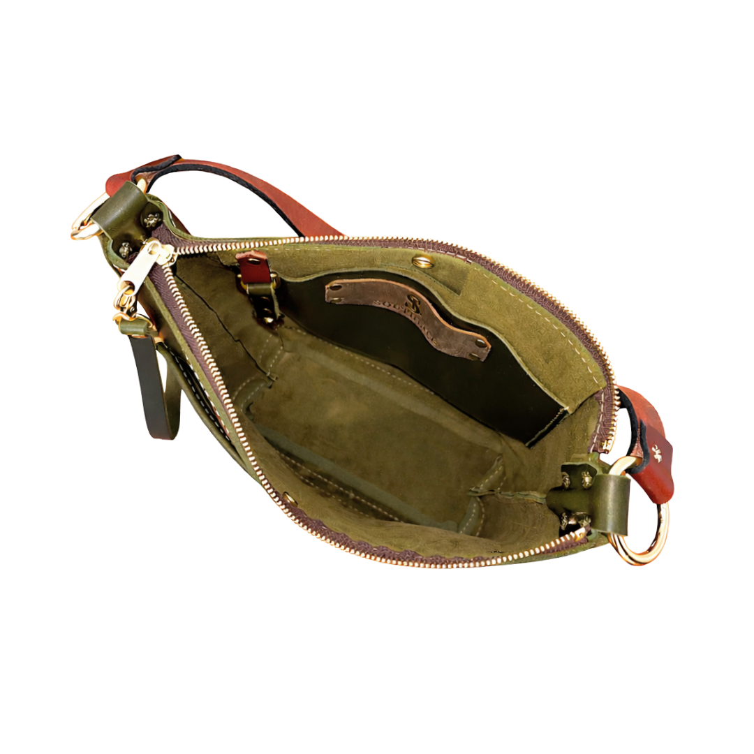 Single Strap Zippered Small Square Tote